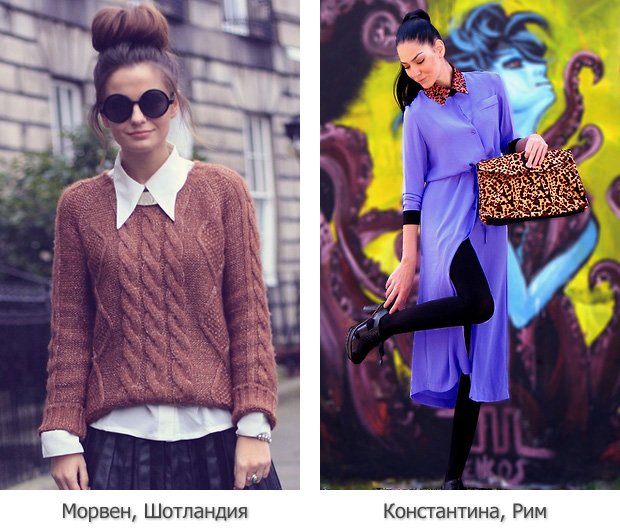 Как носят блогеры накладные воротники