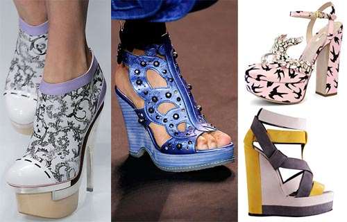 Босоножки на платформе