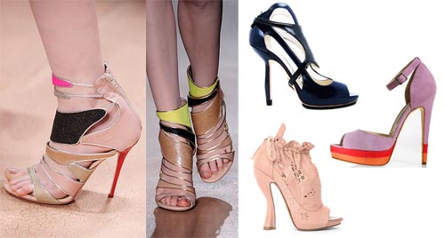 Босоножки с открытым носом