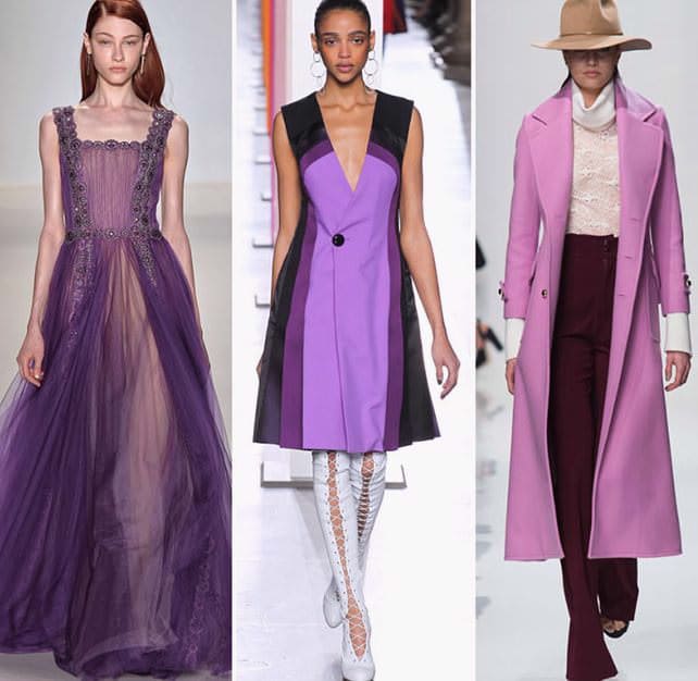 С чем сочетать лиловую одежду
