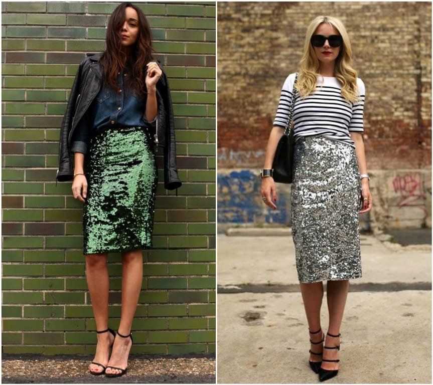 Как носить пайетки