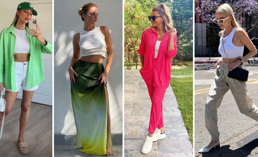Белая майка хит сезона весна-лето 2026: с чем носить чтобы выглядеть модно