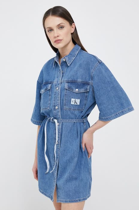 Джинсовое платье рубашка 