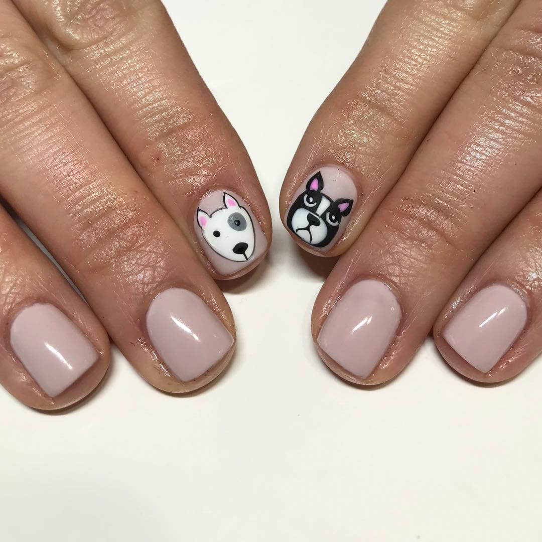 Маникюр для рожденных в год собаки