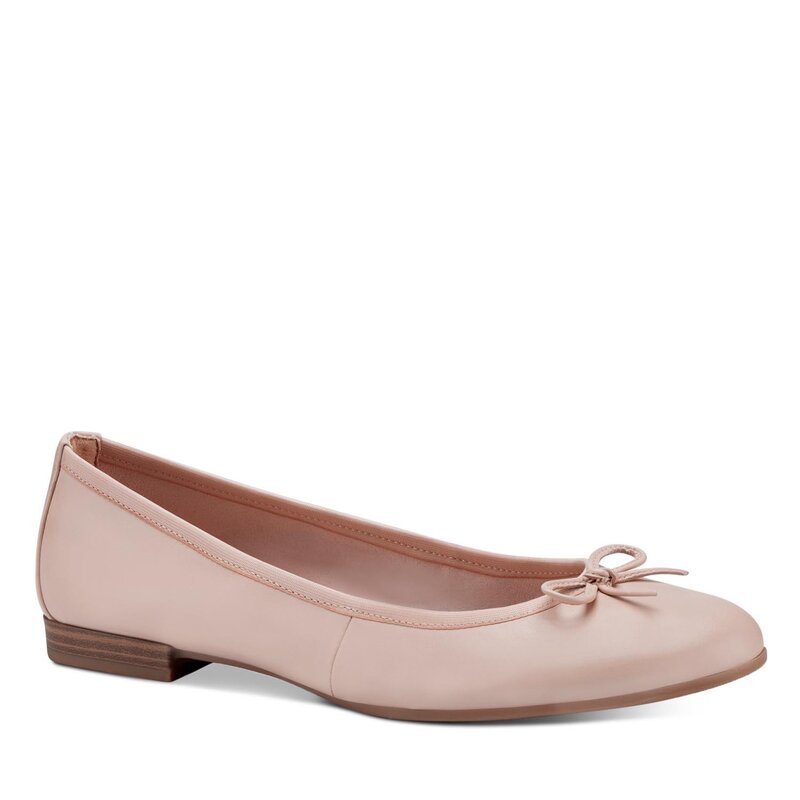 Пастельно розовые балетки