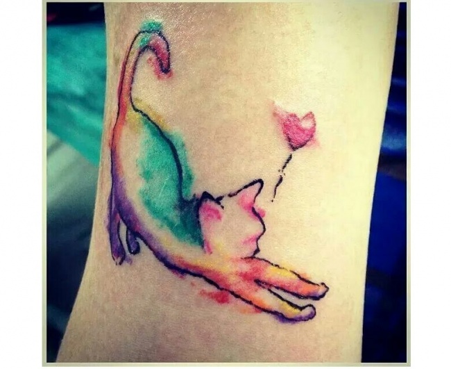 Красочная татуировка