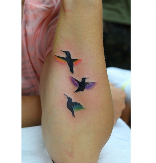 Красочная татуировка