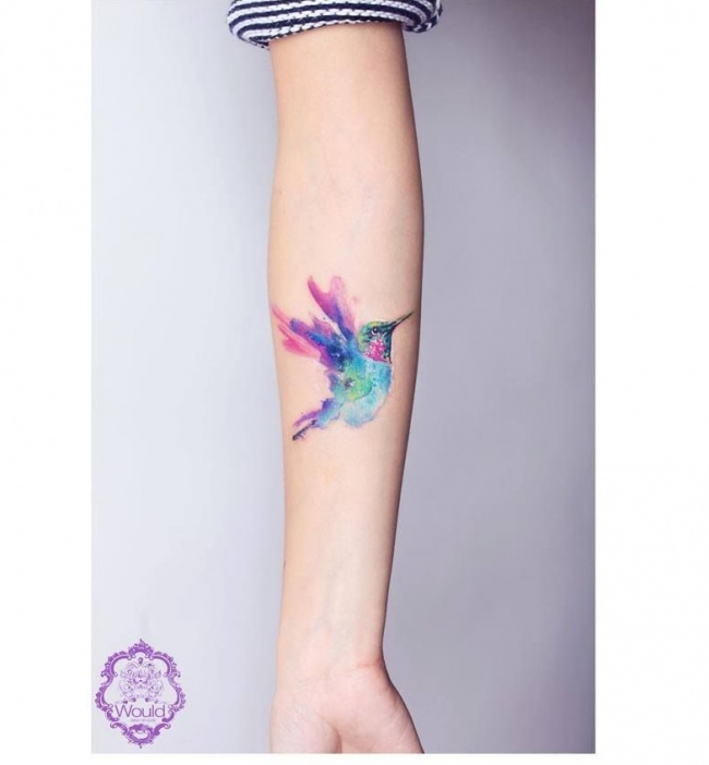 Красочная татуировка