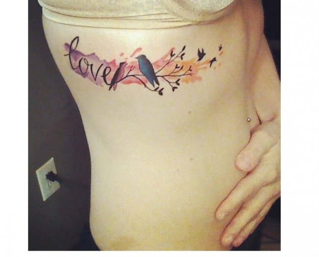 Красочная татуировка